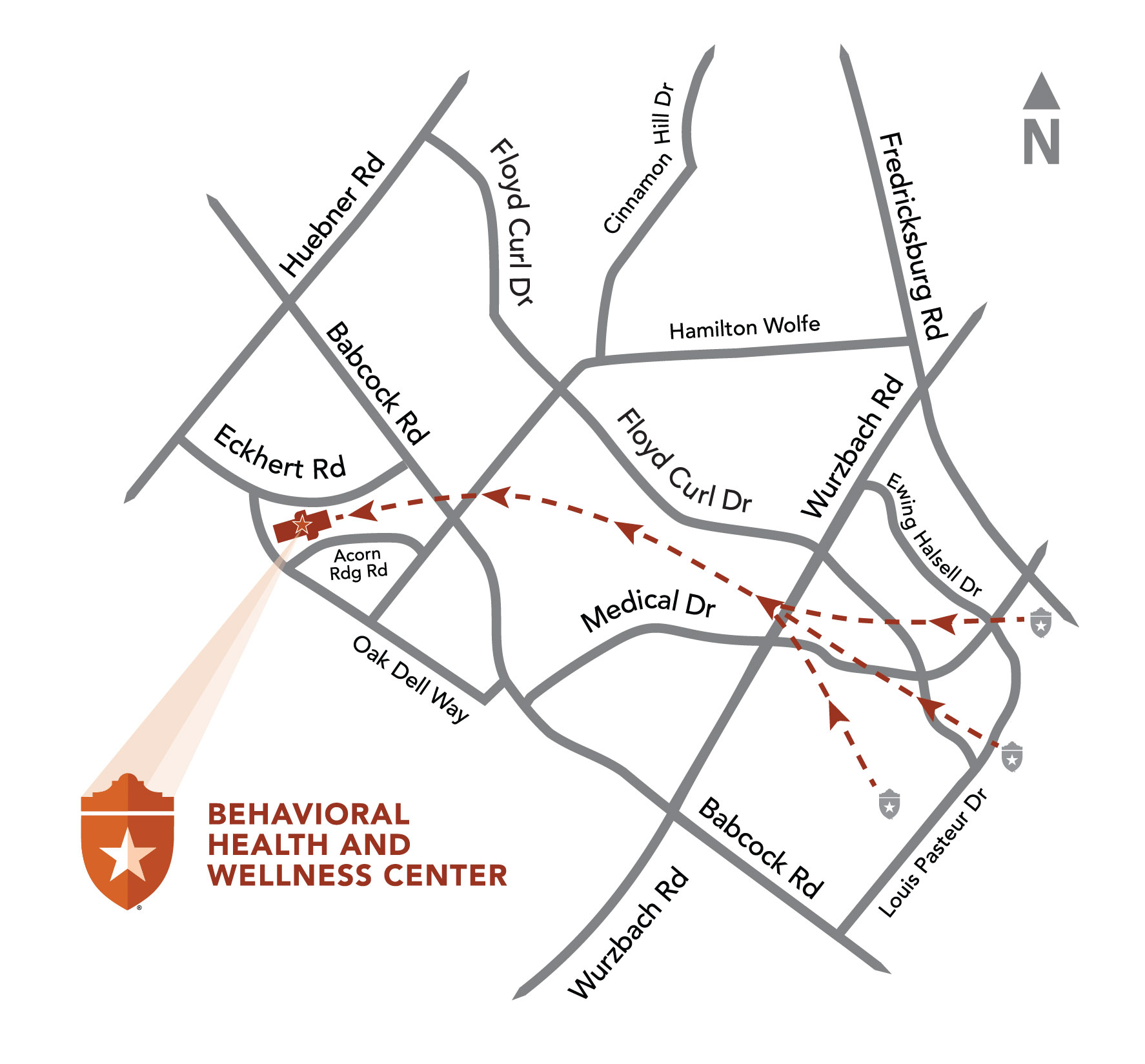 Relocation Map for Behavioral Health and Wellness Center