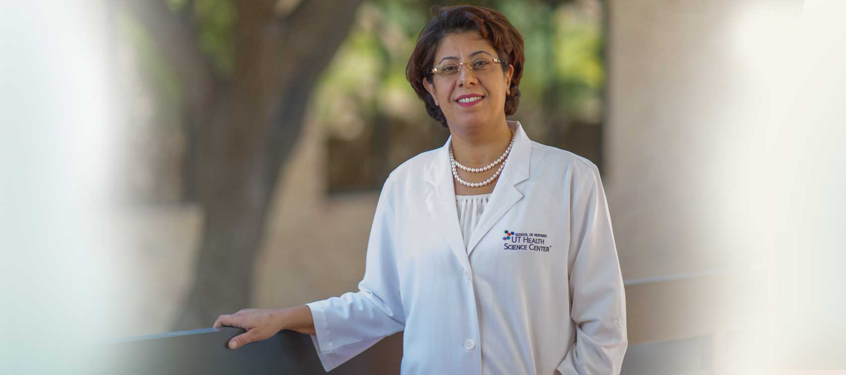 Dr. Azizeh Sowan, UT Health Science Center San Antonio, believes in evidence-based practice in nursing, which is why she teaches her graduate school nursing students how to use infomatics to offer better patient care.